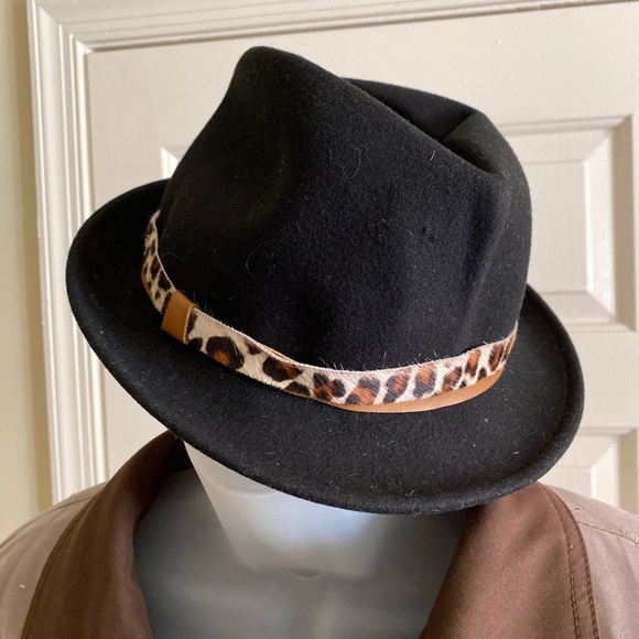 Sergio Renato Italian Designer - Unisex black fedora hat, 100% wool, Siz… - Picture 2 of 4